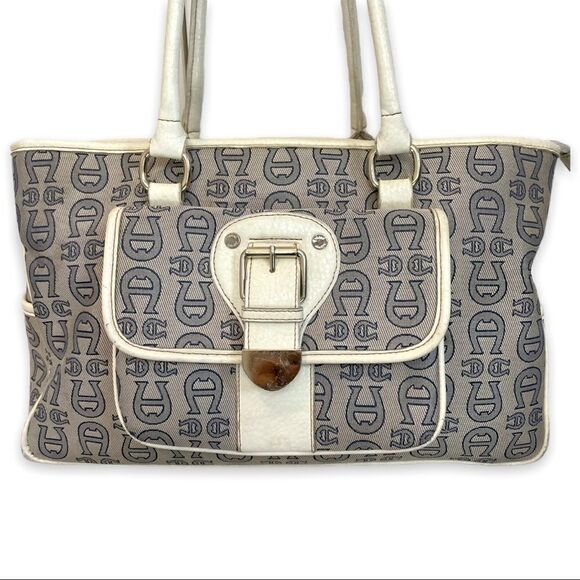 Etienne Aigner Monogram Tote Bag - Picture 2 of 13